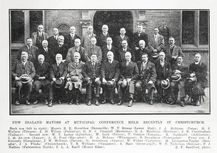 New Zealand Mayors at the Municipal Conference in Christchurch