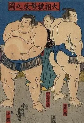 Wrestling match (centre sheet of triad)