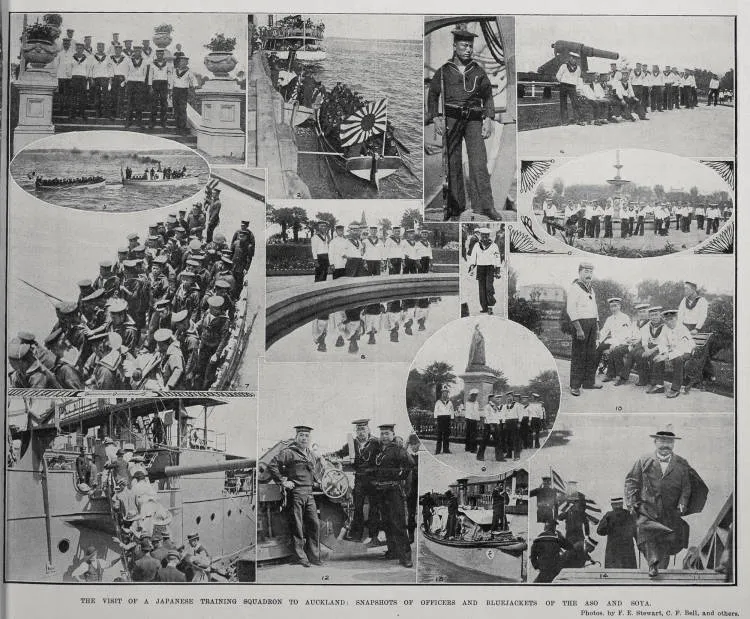 The Visit Of A Japanese Training Squadron To Auckland