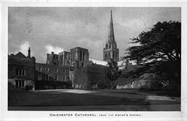 Image: Chichester Cathedral from the Bishop's garden.