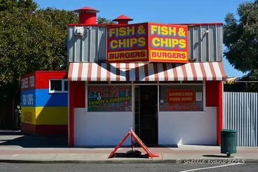 Image: Colourful Takeaways, Foxton, New Zealand