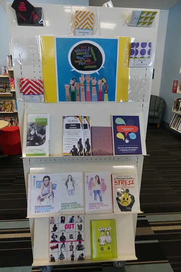 'The Lowdown' display, Papanui Library Image: 'The Lowdown' display, Papanui Library