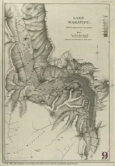 Image: Royal Geographical Society : Lake Wakatipu [facsimile]. 1904