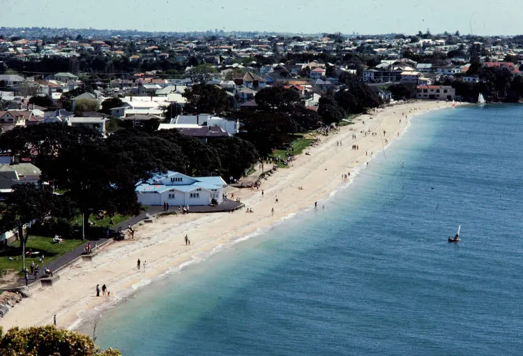 Cheltenham Beach from North Head, 1981