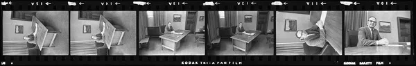 Mayor Neville Pickering at a desk