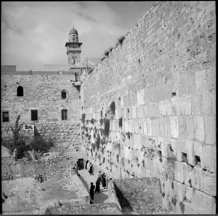 Wailing Wall in Jerusalem, Palestine - Photograph taken by M D Elias