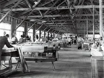 Furniture factory at Japanese prisoner of war camp, Featherston