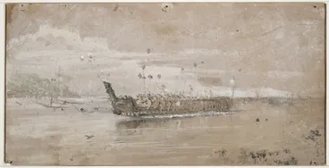 Image: Artist unknown :[The return of Hongi. 1860s]