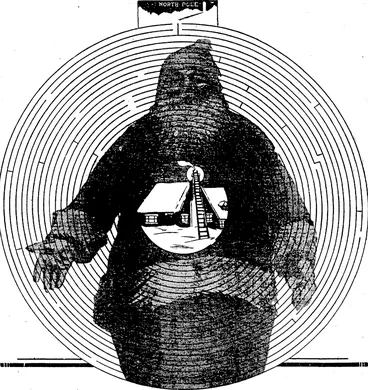Image: Starting at the North Pole, where Father Christmas lives, you must track him to your home, the house in the centre of Puzzle. The Solution will be found on Page 27. (Evening Post, 19 December 1927)