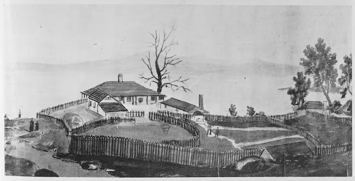 Artist unknown :Mangungu mission station [1850s]