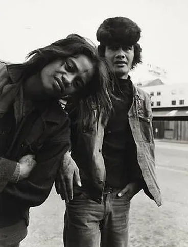 Image: Black Power Gang Members, Herd Street, Wellington