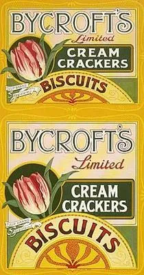 Bycroft's Cream Crackers (trade label for biscuits)