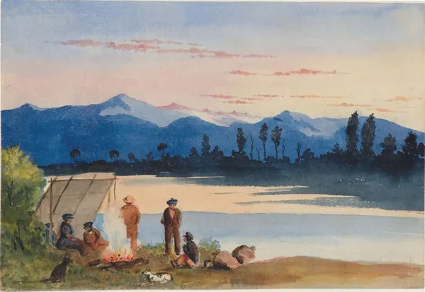 Encampment in the Valley of Wiararapa - evening of Thursday May 4. 1843.