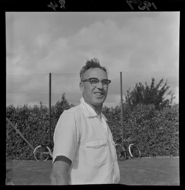 Image: An unidentified tennis player, Hutt Valley tennis championship finalist