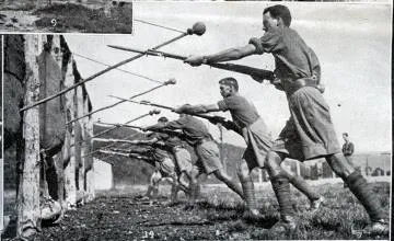 Bayonet drill - parrying a point : digital image