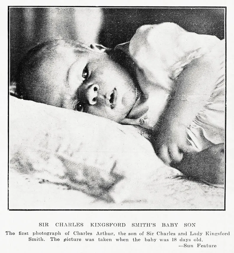 Sir Charles Kingsford Smith's baby son