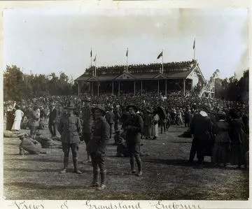 Tauherenikau Grandstand enclosure : Photograph