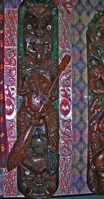 Image: Carving of Pāoa