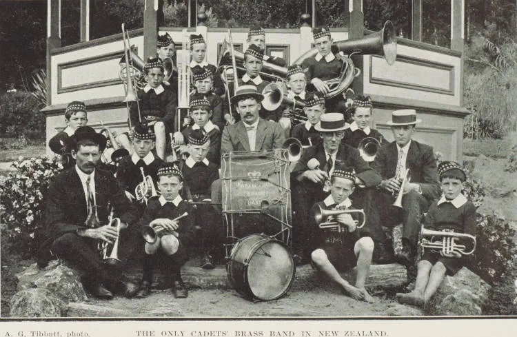 The only cadets' brass band in New Zealand