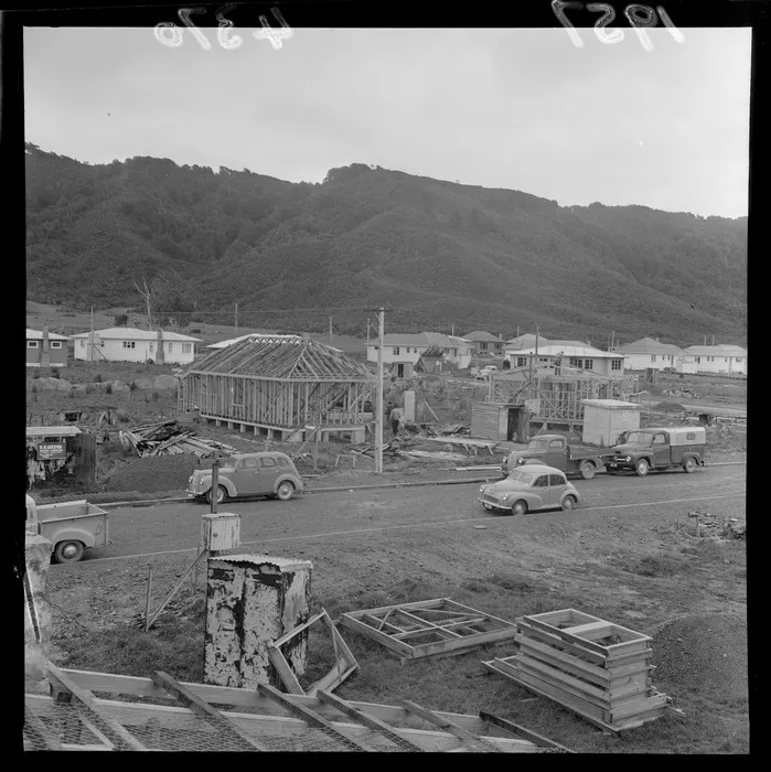 House construction for a 'parade of homes' at Wainuiomata