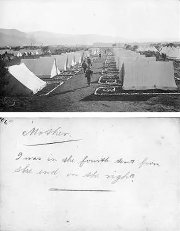 Canvas Camp, Featherston Military Camp, postcard : digital image Image: Canvas Camp, Featherston Military Camp, postcard : digital image