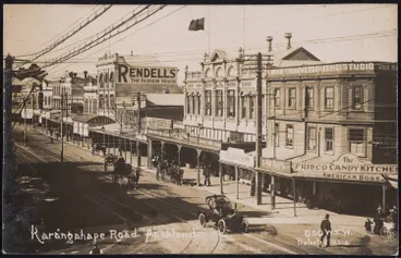Image: Karangahape Road, Auckland, 1910