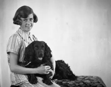 Image: Pullen, Girl and Dog