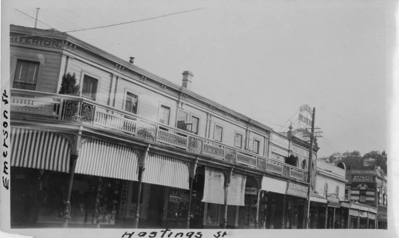 Corner of Hastings and Emerson Streets, Napier