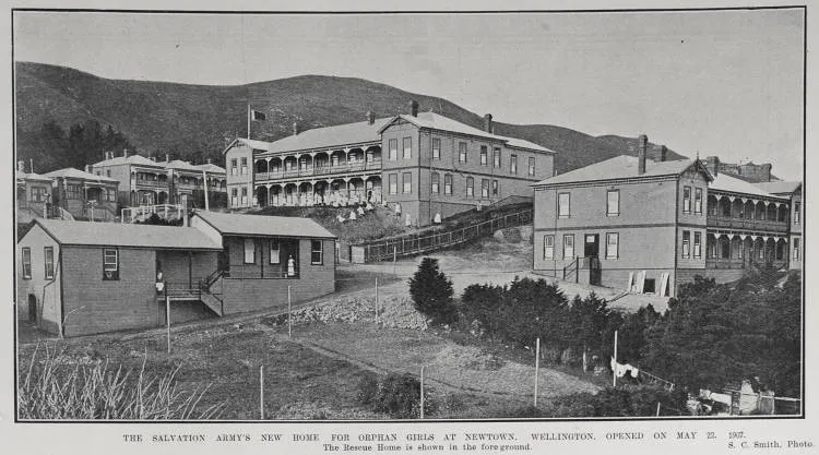 THE SALVATION ARMY'S NEW HOME FOR ORPHAN GIRLS AT NEWTOWN, WELLINGTON, OPENED ON MAY 22, 1907