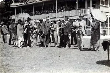 Group at Tauherenikau Racecourse : digital image Image: Group at Tauherenikau Racecourse : digital image