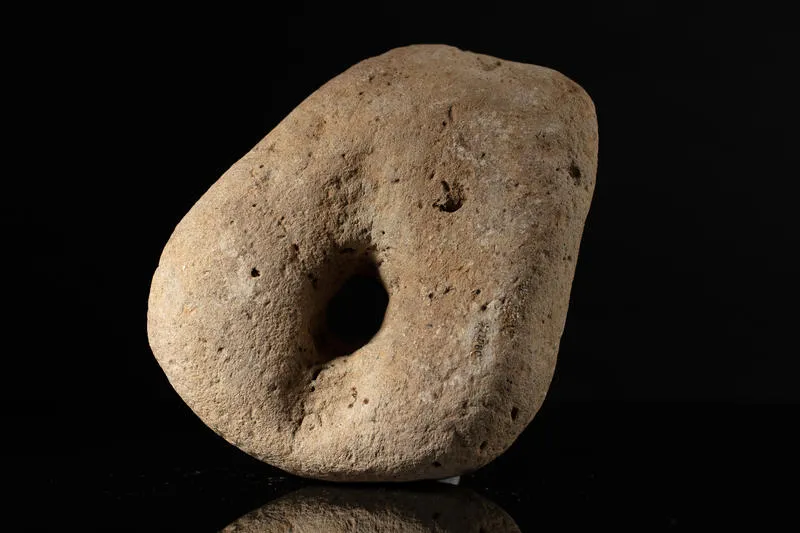 Punga / Anchor Stone, made from a large volcanic stone.