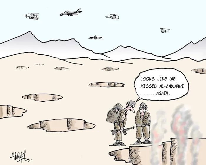 "Looks like we missed Al-Zawhari.......again." 16 January, 2006.