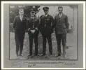 Portrait of T.H. McWilliam, Charles Kingsford Smith, Charles Ulm and H.A. Litchfield at Wigram Aerodrome, Christchurch, New Zealand, 11 September 1928 [picture] /
