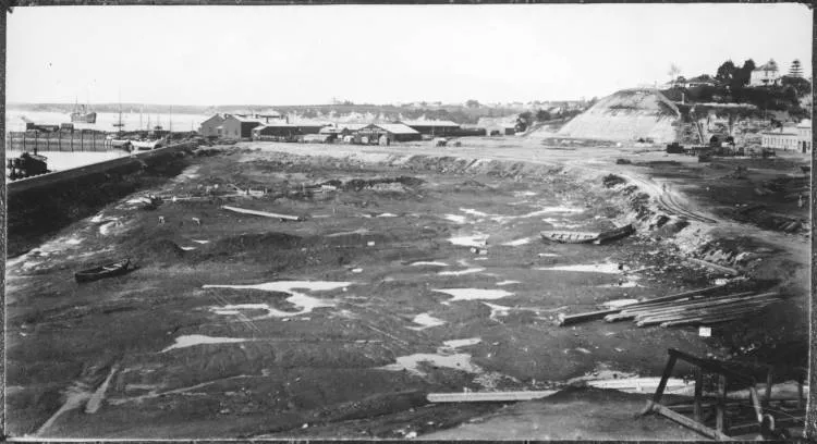 Mechanics Bay Reclamations and Point Britomart, 1881