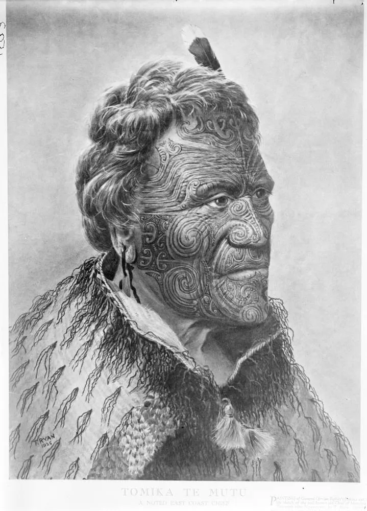 Portrait of Tomika Te Mutu, 1865