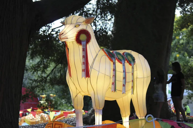 Lantern on display at Auckland Lantern Festival.
