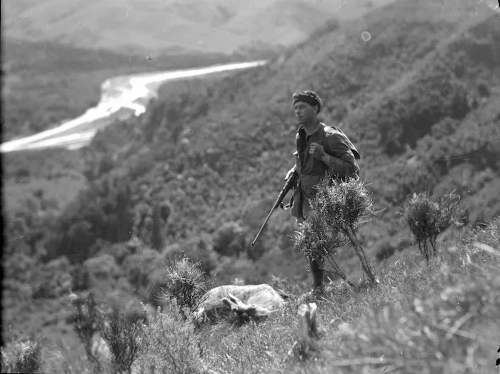 Deer hunter, White Rock, South Wairarapa