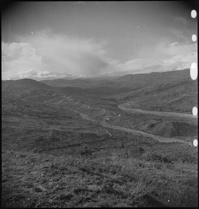 General view of Sangro valley in Italy, World War II - Photograph taken by George Kaye
