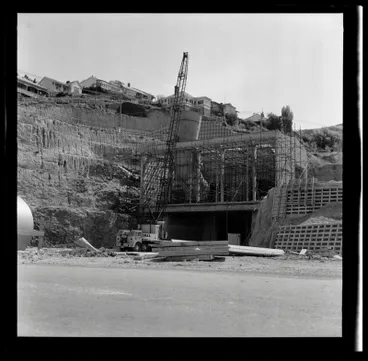 Image: Construction of the Christchurch - Lyttelton Road tunnel,1963.
