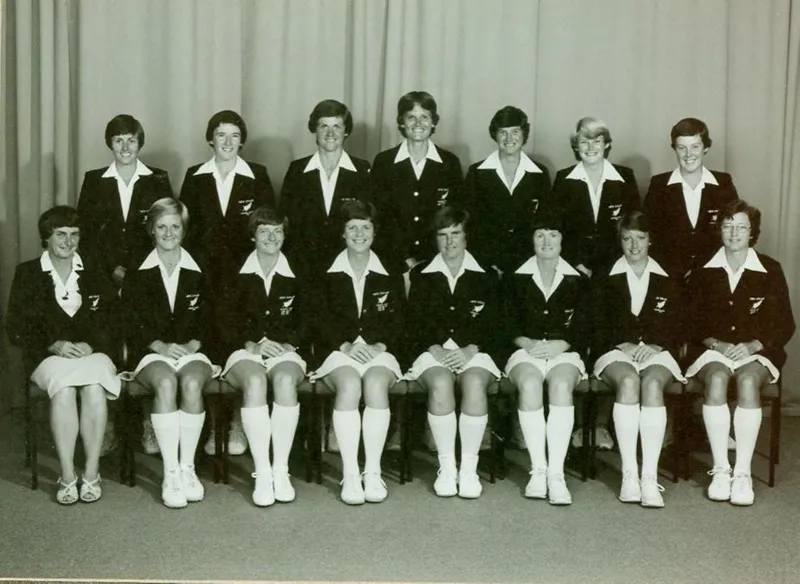 Photo: New Zealand Women's team, 1982 Cricket World Cup