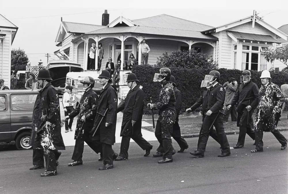 After the protests, Marlborough St, Auckland, 12 September