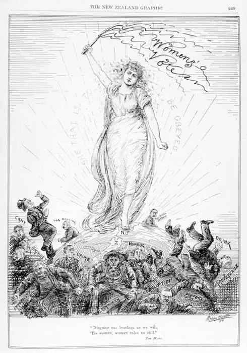 Suffrage cartoon, 1893