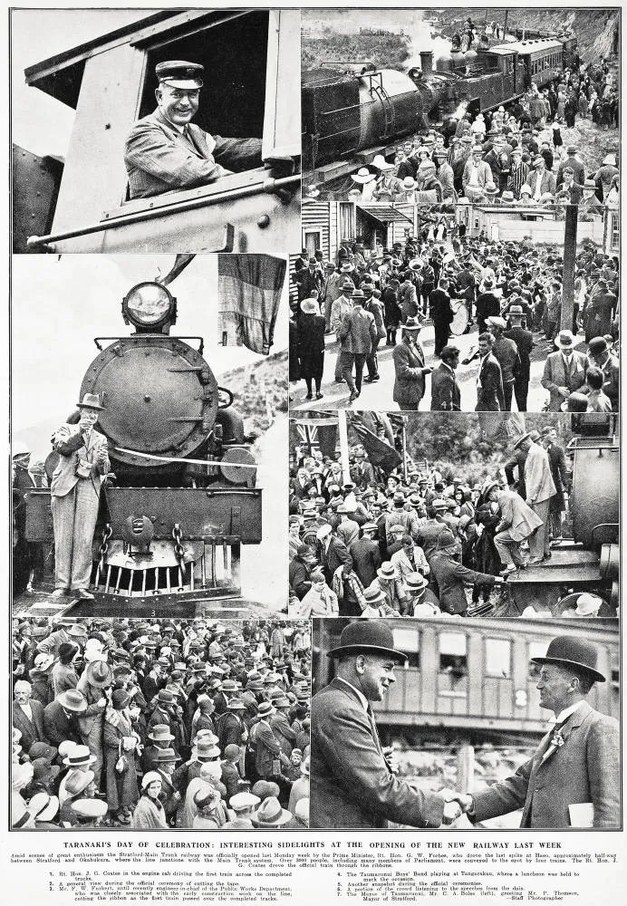 Taranaki's day of celebration: interesting sidelights at the opening of the new railway last week