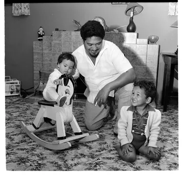 Image: Henare Gilbert and family at their home in Stokes Valley