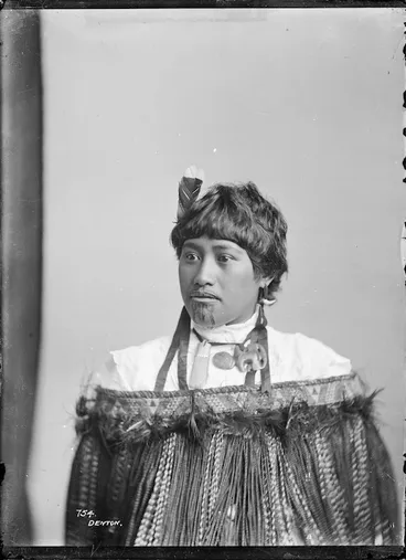 Image: Unidentified Maori woman - Photograph taken by Frank J Denton