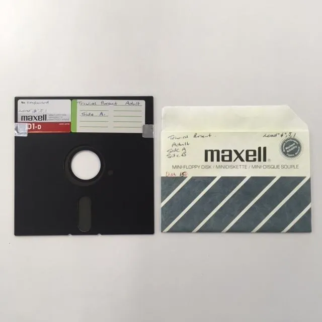 Floppy Disk  Game for Commodore 64: "Trivial Pursuit Adult"