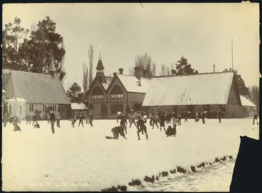 Image: Snowballing, Christ's College, Christchurch