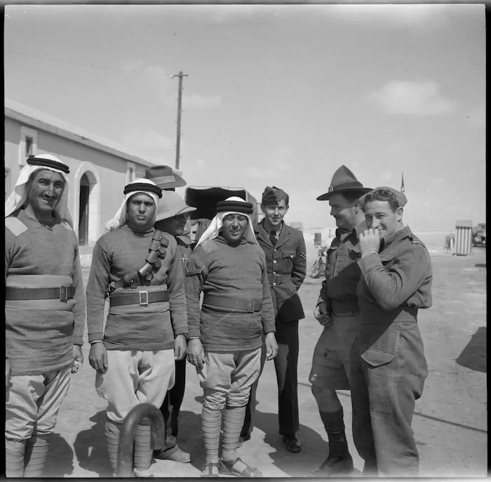 New Zealanders fraternize with local military population, Syria