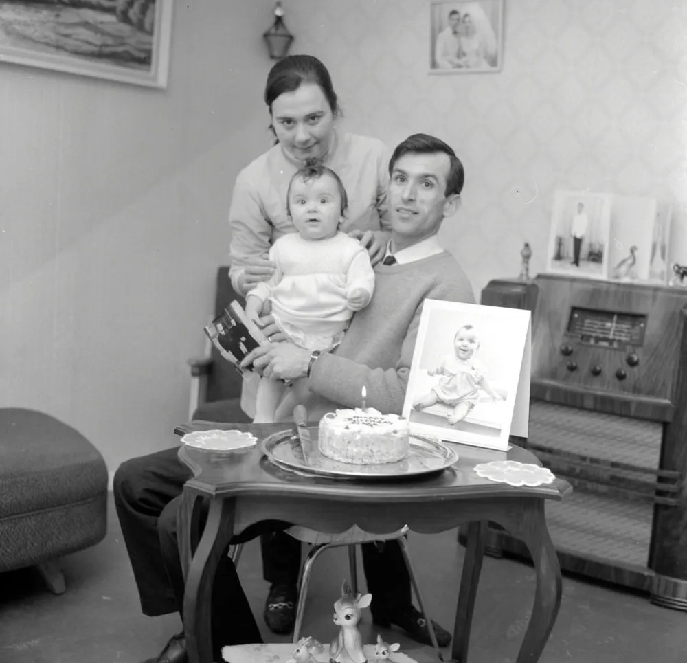 Papageorges parents and baby Litsa (1st birthday). [P1-6693-9083]