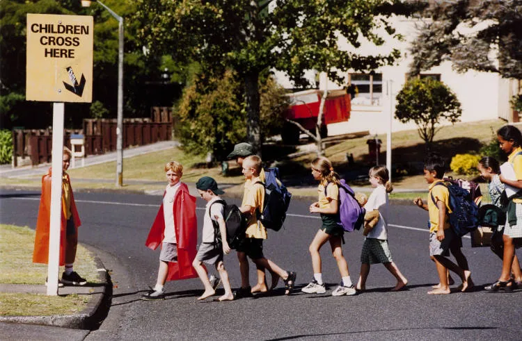 School crossing, Botany Downs, 2000